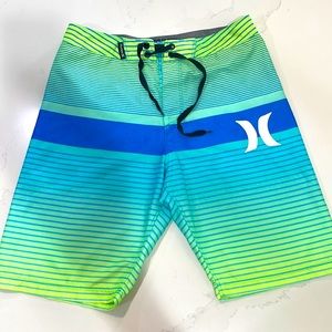 Hurley striped swim trunks size 14/27.